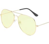 INF Lunettes de soleil polarisées de vision nocturne pour la conduite Or