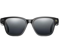 INF Lunettes intelligentes AI à monture noire : caméra HD, audio spatial, IA Le noir