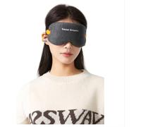 INF Masque de sommeil 3D antibruit et occultant pour voyage et sieste Gris foncé