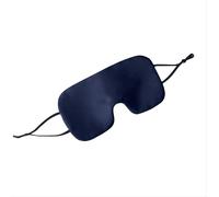 INF Masque de sommeil en soie réversible et ajustable Bleu marine