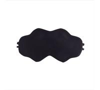 INF Masque de sommeil en soie réversible et ajustable pour le voyage Noir