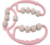INF Masseur de jambes - 12 rouleaux pour un massage agréable Rose + blanc