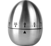 INF Mechanical Kitchen Minute Egg Clock stainless steel silver