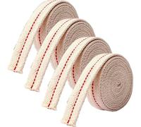 INF Mèche plate pour lampe à huile, 4 rouleaux Blanc 1.1x2 m 2