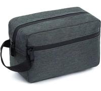 INF Men's Waterproof Cloth Toiletry Bag Oxford Grey