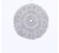 INF Mesh Scrubbing Cloth with Round Pot - Stainless Steel Cleaning 8 Inch