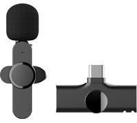 INF Microphone de revers sans fil, microphone à pince pour l'enregistrement, TikTok, Live Stream