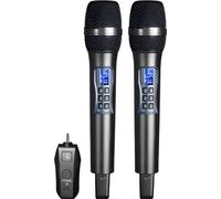 INF Microphone sans fil avec récepteur, pack de 2