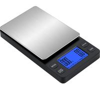 INF Mini balance à café numérique rechargeable 2 kg/0,1 g Le noir