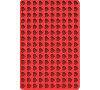 INF Mini plaque de cuisson pour les biscuits et le chocolat Rouge