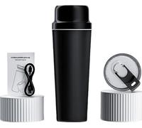 INF Mini presse-agrumes électrique portable - Acier inoxydable 304, idéal en déplacement Le noir