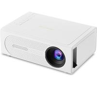 INF Mini projecteur portable ABS, 1080P, HDMI/USB, idéal pour le divertissement Blanc