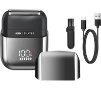 INF Mini rasoir électrique pour hommes avec écran LED et étanche IPX7