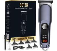 INF Mini Tondeuse Électrique Portable, Tondeuse à Cheveux Numérique, 8 Pièces Bleu