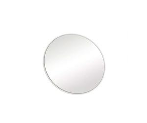 INF Miroir de maquillage grossissant 5x avec ventouses - Miroir cosmétique portable - Blanc