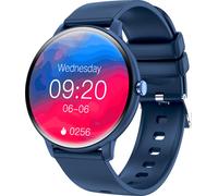 INF Montre connectée avec ECG, fréquence cardiaque, tension artérielle Bleu