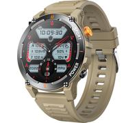 INF Montre intelligente avec cardiofréquencemètre et tensiomètre jaune