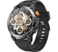 INF Montre intelligente avec cardiofréquencemètre et tensiomètre noir