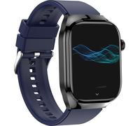 INF Montre intelligente avec ECG, fréquence cardiaque, tension artérielle, sommeil Bleu