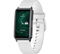 INF Montre intelligente avec ECG/HRV, fréquence cardiaque, différents modes sportifs blanc
