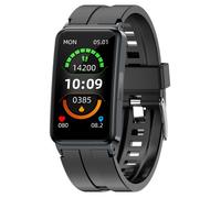 INF Montre intelligente avec ECG/HRV, fréquence cardiaque, divers modes sportifs Le noir