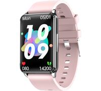 INF Montre intelligente avec ECG, pouls, oxygène sanguin Rose