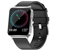 INF Montre intelligente avec ECG, pouls, oxygène sanguin, moniteur de sommeil Argent
