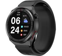 INF Montre intelligente avec ECG, tension artérielle, pouls, oxygène du sang noir