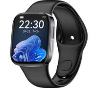 INF Montre intelligente avec tension artérielle, fréquence cardiaque, ECG noir