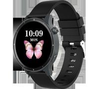 INF Montre intelligente avec visage dynamique en 3D et suivi de la condition physique noir