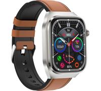 INF Montre intelligente ECG avec moniteur de tension artérielle et sommeil Marron