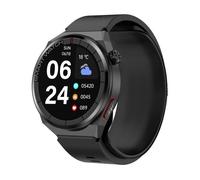 INF Montre intelligente, électrocardiogramme ECG, tension artérielle, fréquence cardiaque, oxygène dans le sang Le noir