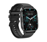 INF Montre intelligente étanche avec différents modes sportifs appels Bluetooth Le noir