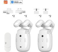 INF Moteur de rideau électrique intelligent WiFi double ouverture trois-en-un
