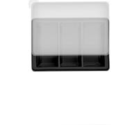 INF Moule à glaçons en silicone - 3 compartiments, grands glaçons pour boissons