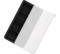 INF Moule à glaçons en silicone avec 8 compartiments et couvercle
