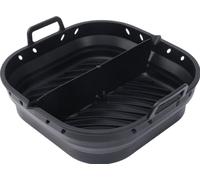 INF Moule à pâtisserie carré de 8,5 pouces avec séparateur Noir