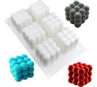INF Moule en silicone / moule léger bulles 6 cubes