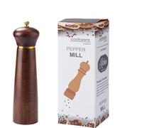 INF Moulin à Poivre Manuel en Bois de Chêne Rétro 20cm pour Cuisine