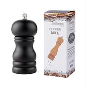 INF Moulin à Poivre Manuel en Bois Noir 10cm Réglable pour Cuisine