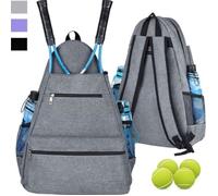 INF Nouveau Sac à Dos de Sport pour Raquette de Tennis Gris