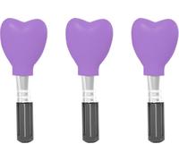 INF Nouveau set de protection pour pinceaux de maquillage en forme de cœur Violet