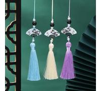 INF Ornement de Gland en Soie de Style Chinois Ancien, Décoration DIY Vert
