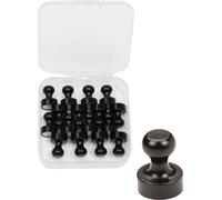 INF Pack de 16 punaises magnétiques multi-usages et puissantes Le noir