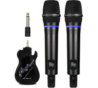 INF Pack de 2 microphones sans fil Bluetooth Reverb Le noir