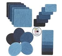 INF Pack de 20 patchs d'équipe à repasser sur jeans patchs denim patch autocollant patchs de décoration à repasser sur kit de réparation