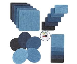 INF Pack de 20 patchs d'équipe à repasser sur jeans patchs denim patch autocollant patchs de décoration à repasser sur kit de réparation