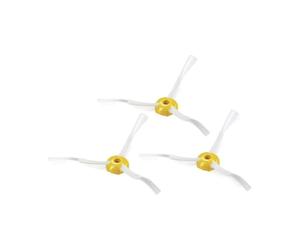INF Pack de 3 brosses latérales pour iRobot Roomba série 500/600/700, accessoires de pièces de rechange, brosses latérales en ABS et nylon, blanches