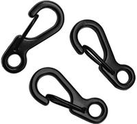 INF Pack de 3 mini-porte-clés tactiques à boucle, mousqueton en alliage d'aluminium