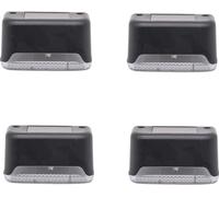 INF Pack de 4 lampes solaires chaudes à allumage automatique Le noir